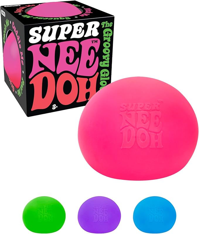 Super NeeDoh – Jumbo 4.5" Squishy Stress Ball & Fidget Toy | 3x the Size, 3x the Squish