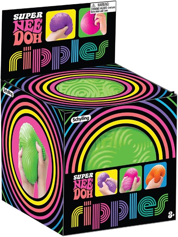 Ripples Super NeeDoh Stress Ball – Ultra-Soft Sensory Fidget Toy | Assorted Neon Colors