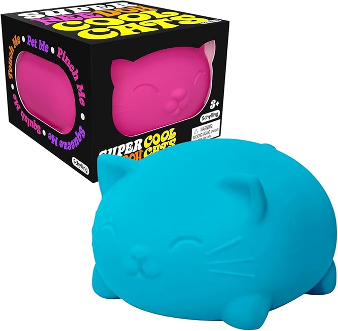 NeeDoh Super Cool Cat – Squishy Cat Stress & Fidget Toy | Assorted Colors | Ages 3+