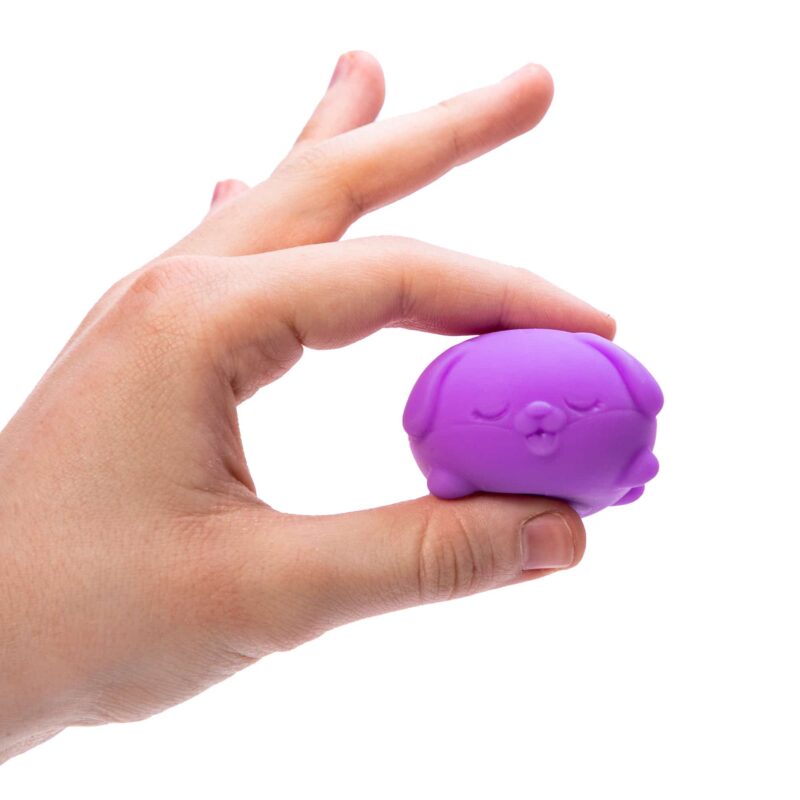 Teenie NeeDoh Funky Pup – Mini Squishy Dog Fidget Toy | 3-Pack, 8 Expressions, Assorted Colors