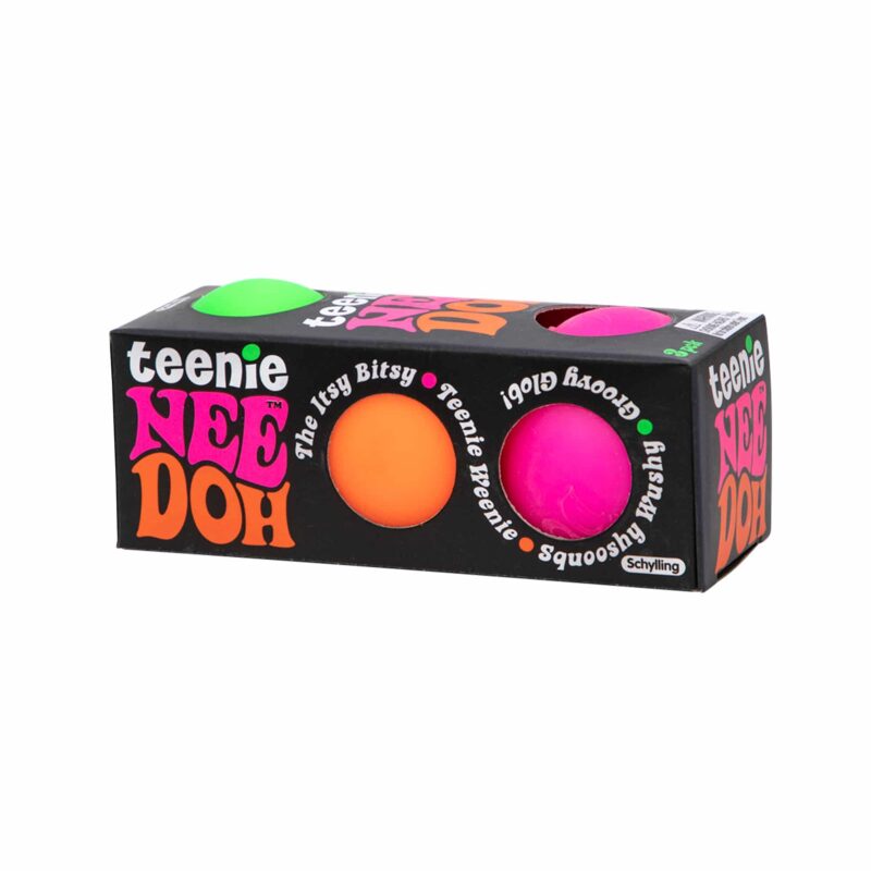 Teenie NeeDoh – Mini Squishy Stress & Fidget Toy | 3-Pack in Assorted Colors